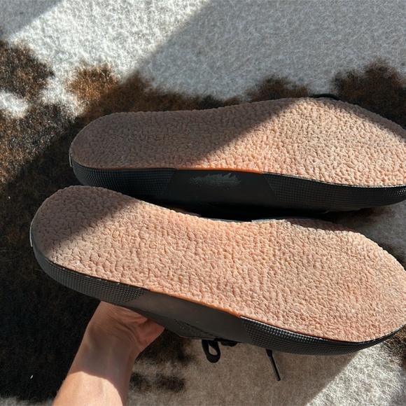 Superga like new real leather sneakers size USA 10 - Picture 4 of 8